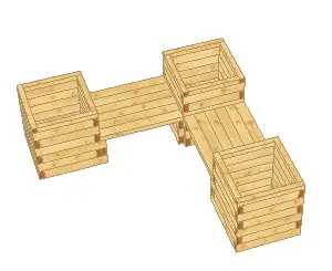 Hochbeet/Gartenbeet für Gemüse, Kräuter und Pflanzen