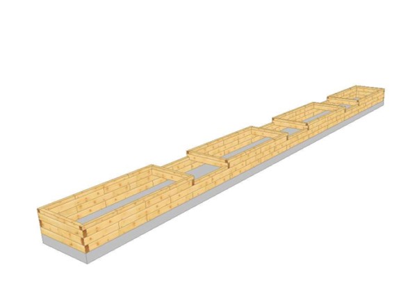Hochbeet/Gartenbeet für Gemüse, Kräuter und Pflanzen